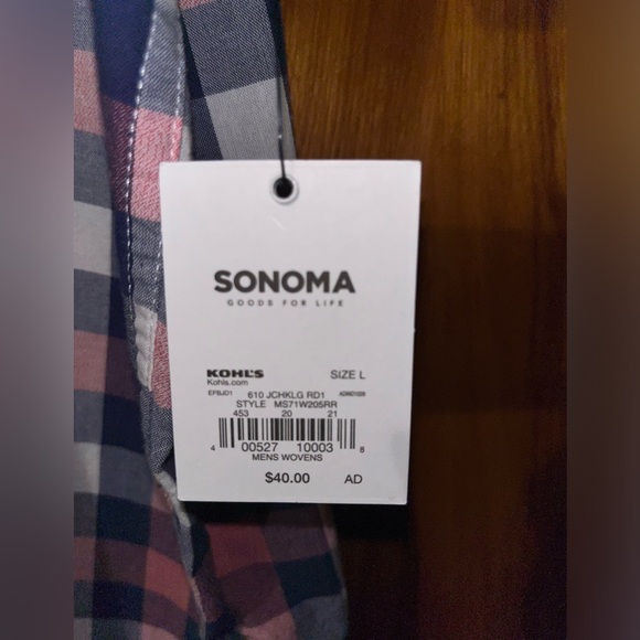 Men’s Sonoma Modern Fit button up tshirt - Picture 3 of 5